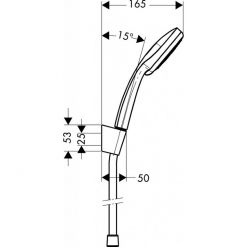 Душевой набор Hansgrohe Croma 100 Vario/Porter S 160 см, хром 27594000