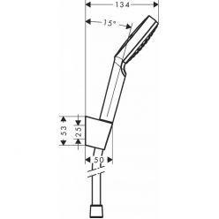 Душевой набор Hansgrohe Crometta 1jet 160 см, белый/хром 26567400