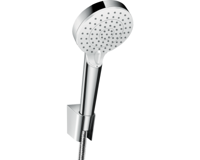 Душевой набор Hansgrohe Crometta Vario EcoSmart 125, белый/хром 26693400