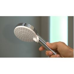 Душевой набор Hansgrohe Crometta Vario EcoSmart 125, белый/хром 26693400