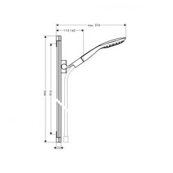 Душевой набор Hansgrohe PuraVida Unica 27853000