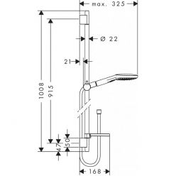 Душевой набор Hansgrohe Raindance Select E 120 3jet/Unica S Puro 26621400