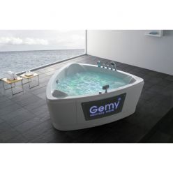 Гидромассажная ванна Gemy G9068 K 200x190x80 (гидромассаж, аэромассаж, электр.пульт, хромотерапия)