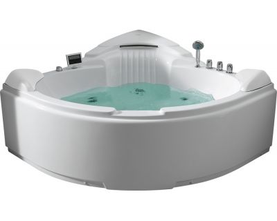 Гидромассажная ванна Gemy G9082 K 152х152х78 (гидромассаж, аэромассаж, электр.пульт, хромотерапия)