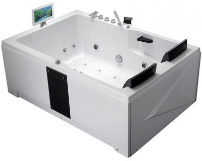 Гидромассажная ванна Gemy G9061 O L/R (левая/правая) 180х120 (гидромассаж, аэромассаж, электр.пульт, хромотерапия, TV)