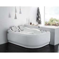 Гидромассажная ванна Gemy G9083 B L/R (левая/правая) 180x122x72 (гидромассаж, хромотерапия)