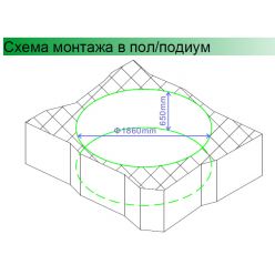 Акриловая ванна Gemy G9090 B