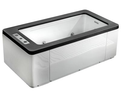 Гидромассажная ванна Gemy G9253 Black с круговым каскадом 170x90x60
