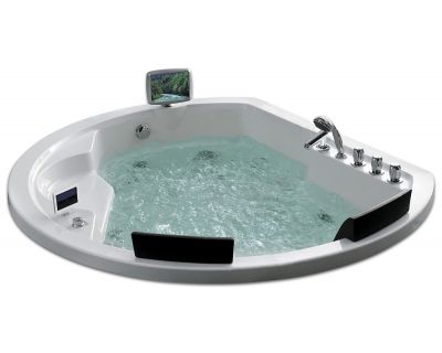 Гидромассажная ванна Gemy G9053 O 185x162x74 (гидромассаж, аэромассаж, электр.пульт, хромотерапия, TV)