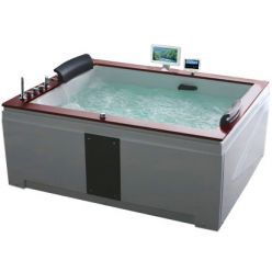 Гидромассажная ванна Gemy G9052 II O L/R (левая/правая) 185х150х76 (гидромассаж, аэромассаж, электр.пульт, хромотерапия, TV)