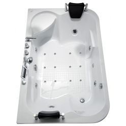 Гидромассажная ванна Gemy G9085K 180х116х69 (гидромассаж, аэромассаж, электр.пульт, хромотерапия)