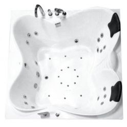 Гидромассажная ванна Gemy G9089 K L/R (левая/правая) 187х187х85 (гидромассаж, аэромассаж, электр.пульт, хромотерапия)