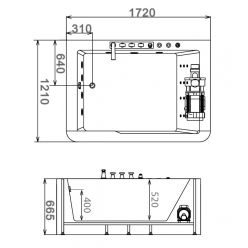 Акриловая ванна Gemy G9226 B