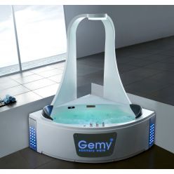 Гидромассажная ванна Gemy G9069 K 151х151х220 (гидромассаж, аэромассаж, электр.пульт, хромотерапия)