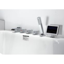 Гидромассажная ванна Gemy G9066-II K L/R (левая/правая) 170х85х83.5 (гидромассаж, аэромассаж, электр.пульт, хромотерапия)