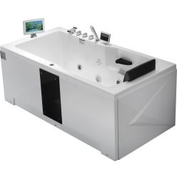 Гидромассажная ванна Gemy G9066-II O L/R (левая/правая) 170х85х83.5 (гидромассаж, аэромассаж, электр.пульт, хромотерапия, TV)