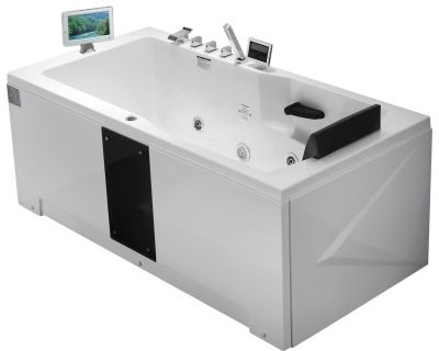 Гидромассажная ванна Gemy G9066-II O L/R (левая/правая) 170х85х83.5 (гидромассаж, аэромассаж, электр.пульт, хромотерапия, TV)