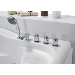 Гидромассажная ванна Gemy G9083 B L/R (левая/правая) 180x122x72 (гидромассаж, хромотерапия)