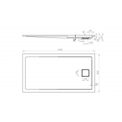 Душевой поддон Salini CAPRI 150x80 (S-Stone, матовый)