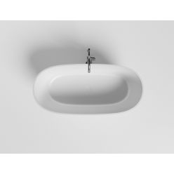 Ванна каменная UMY NOA LIGHT 170x80 U-Solid, без перелива, цвет белый матовый