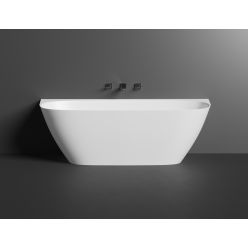 Ванна каменная UMY SIDE 170x80 U-Solid, без перелива, цвет черный матовый