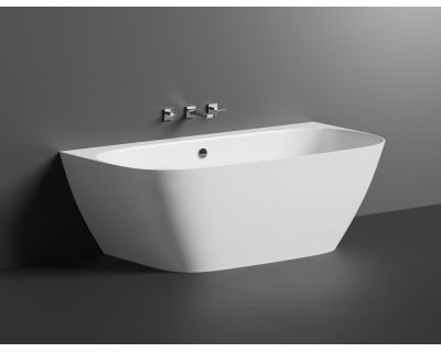 Ванна каменная UMY SIDE 170x80 U-Solid, с переливом, цвет белый матовый