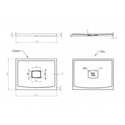 Душевой поддон Salini PESARO 110x90 (S-Sense, глянец)