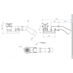 Душевой поддон Salini PESARO 100x100 (S-Sense, глянец)