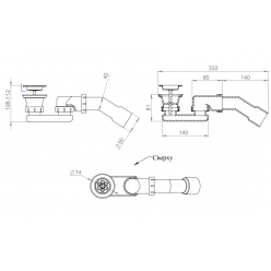 Душевой поддон Salini PESARO 100x90 (S-Sense, матовый)