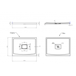 Душевой поддон Salini PESARO 100x90 (S-Sense, матовый)