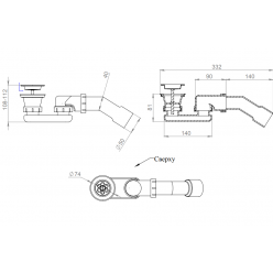 Душевой поддон Salini PESARO 80x80 (S-Sense, глянец)