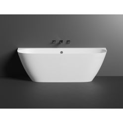 Ванна каменная UMY SIDE 180x85 U-Solid, с переливом, цвет белый матовый
