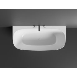 Ванна каменная UMY SIDE KIT 170x80 U-Solid, с переливом, цвет черный матовый