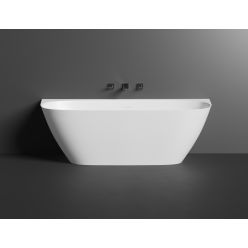 Ванна каменная UMY SIDE KIT 170x80 U-Solid, с переливом, цвет черный матовый