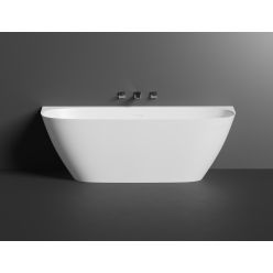 Ванна каменная UMY SIDE KIT 180x85 U-Solid, с переливом, цвет черный матовый