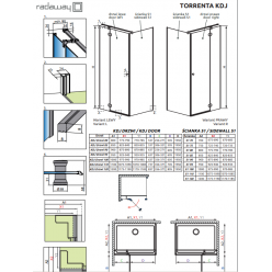 Боковая стенка Radaway Torrenta S1 70, 1330070-01-01