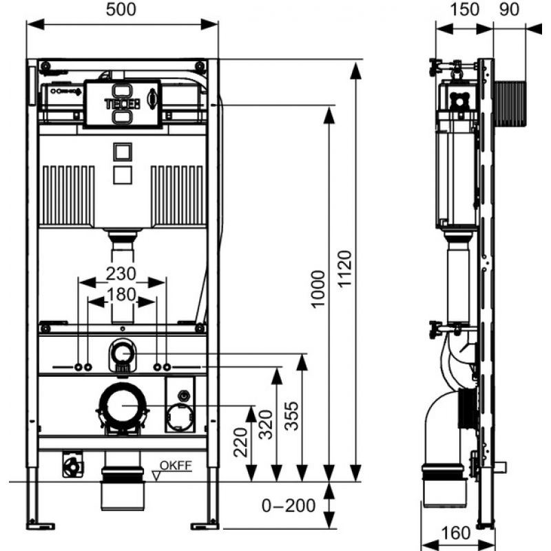 Инсталляция для унитазов TECEprofil Neorest, 9300344 (старый арт. 9300044) купит
