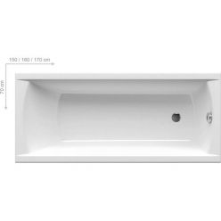 Акриловая ванна Ravak Classic 120x70, C861000000