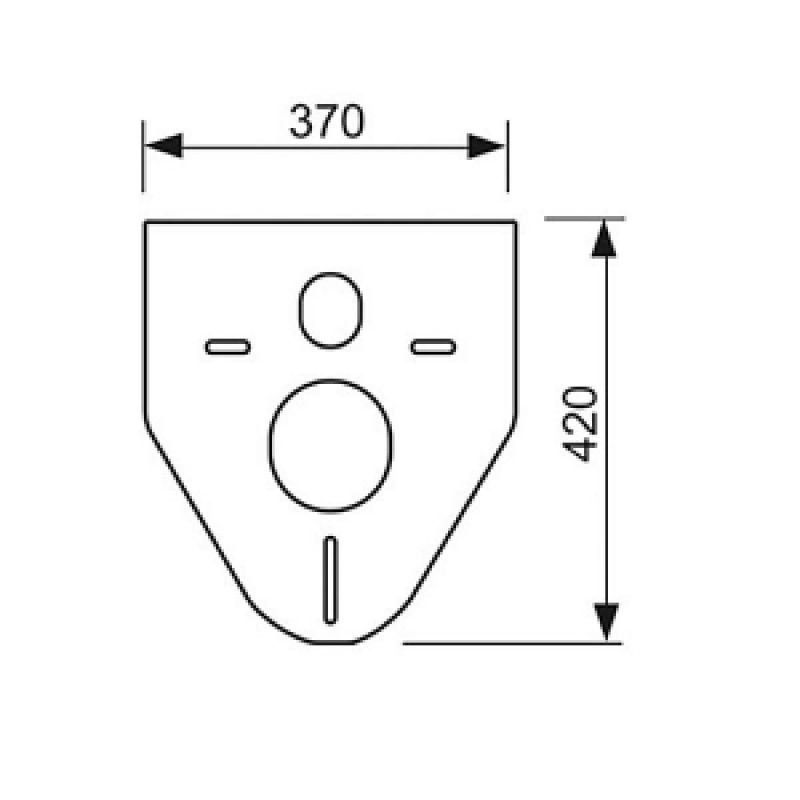 Шумоизоляционная панель для инсталляции Tece TECEprofil 9200010 купить ...