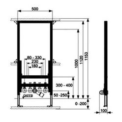 Инсталляция для биде TECEprofil 9330000