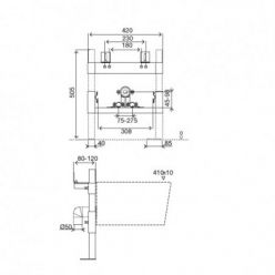 Инсталляция для биде OLI ECO BIDET SANITARBLOCK 008908