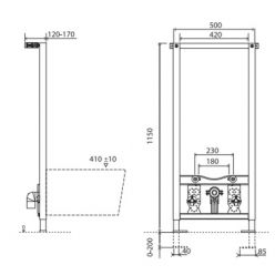 Инсталляция для биде OLI BIDET SANITARBLOCK 136078