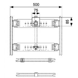 Монтажный комплект Tece 9020038 для писсуара