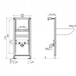 Инсталляция для умывальника OLI WASHBASIN SANITARBLOCK 136312