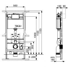 Инсталляция для унитазов TECEprofil Neorest, 9300344 (старый арт. 9300044)