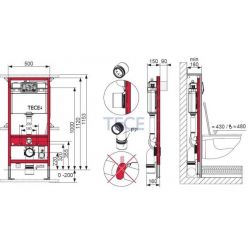 Инсталляция для унитазов TECEprofil Neorest, 9300344 (старый арт. 9300044)