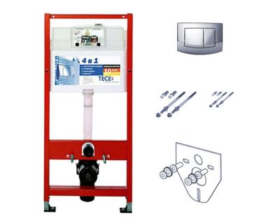 Инсталляция Tece TECEbase kit 9400405 (9400005) 4 в 1 с кнопкой смыва