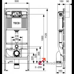 Инсталляция для унитазов-биде Tece 9300079 