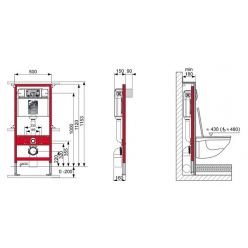 Инсталляция TECEprofil 9300302 для унитаза