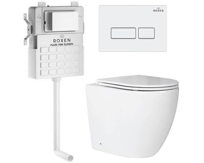 Комплект 5 в 1 Roxen StounFix Slim 967013 для приставного унитаза